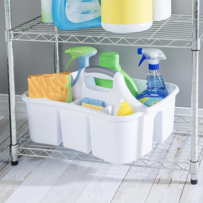 Caddy, Easy Carry, Handy Plastic Utility Storage, White