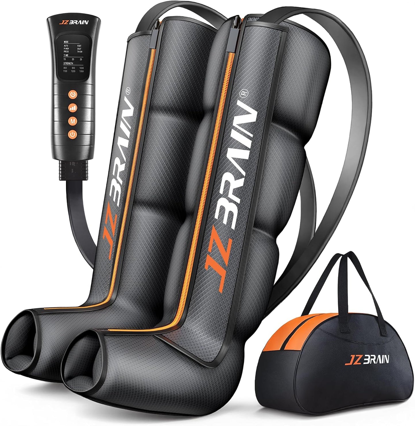 JZBRAIN Sequential Air Compression Recovery System : Professional Full Leg Compression Boots for Circulation and Pain Relief - Sequential Device for Muscle Relaxation - for Athletes,Women,Men