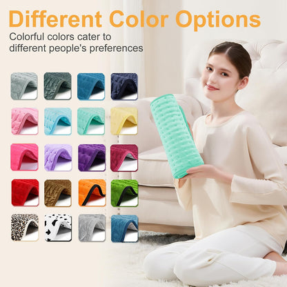 Heating Pad,Heated Blanket,Heating Pad for Back Neck,Grey,24x12 Inch | Electric Heating Pad,Dry/Moist Heat Heating Pads,Heating Pads for Shoulder,Abdomen,Heat Pad for Women Men,Birthday Gift