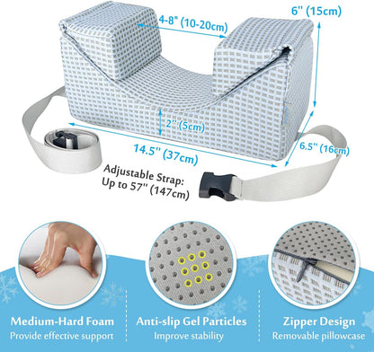 AOSSA Wheelchair Headrest Neck Stabilizer Head Support Pillow for Recliner High Back Wheelchair Head Positioning Wedge Neck Support Positioner Keep Head Straight Medical Foam Wedge