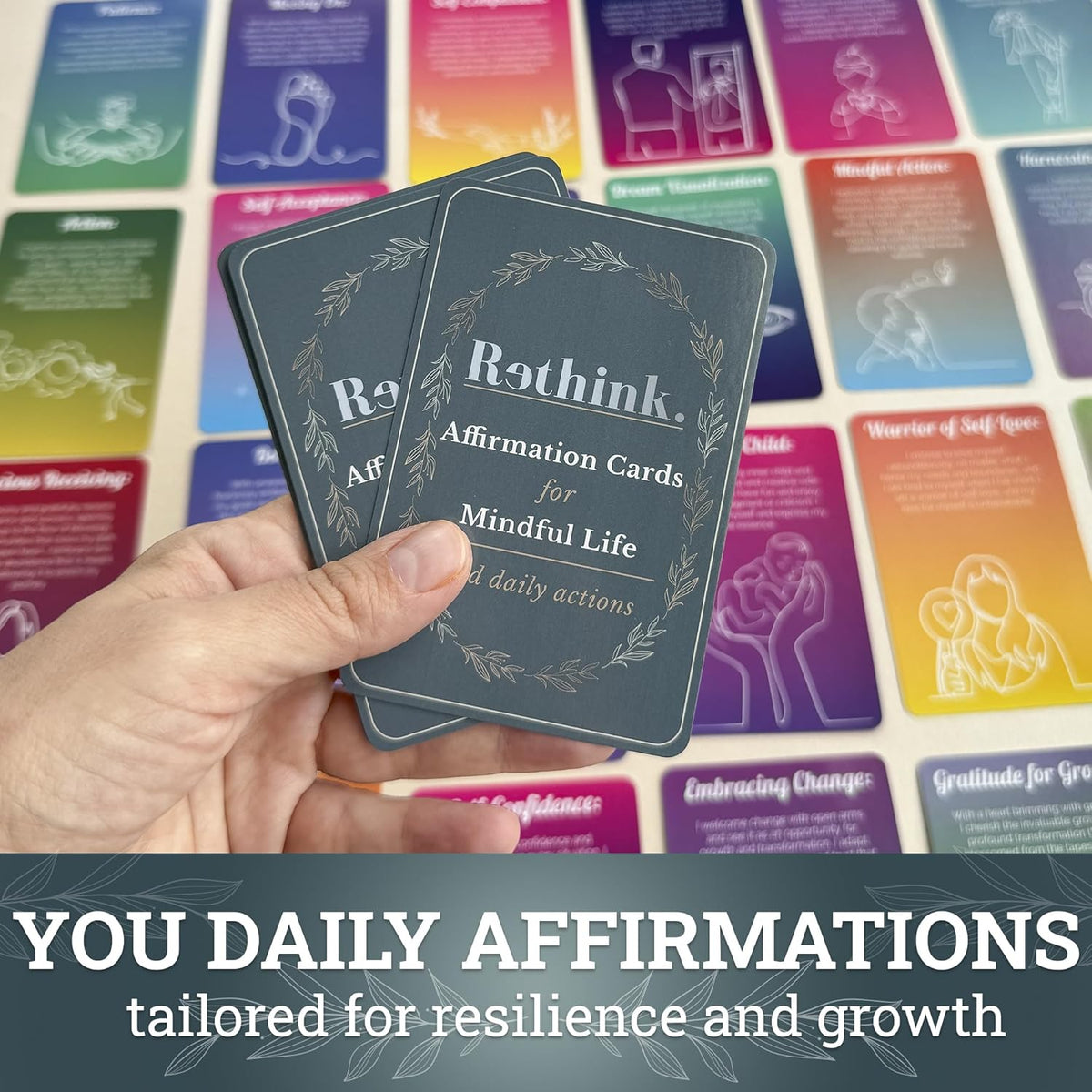 Meditation Cards for Anxiety Relief - Daily Affirmation Cards for Women