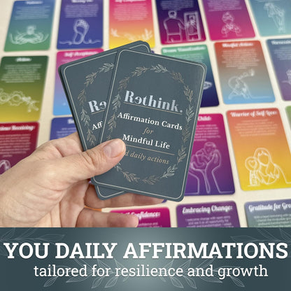 Meditation Cards for Anxiety Relief - Daily Affirmation Cards for Women