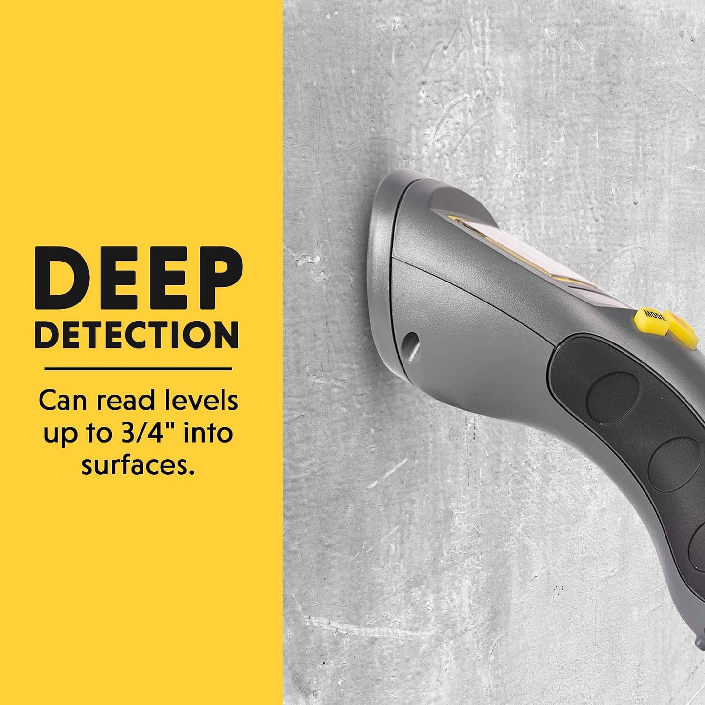 General Tools MMD4E Moisture Meter for Wood, Walls & Water Leak Detection | Pinless wood moisture meter for drywall & walls. Detects mold & humidity. Water leak detector for home moisture testing.