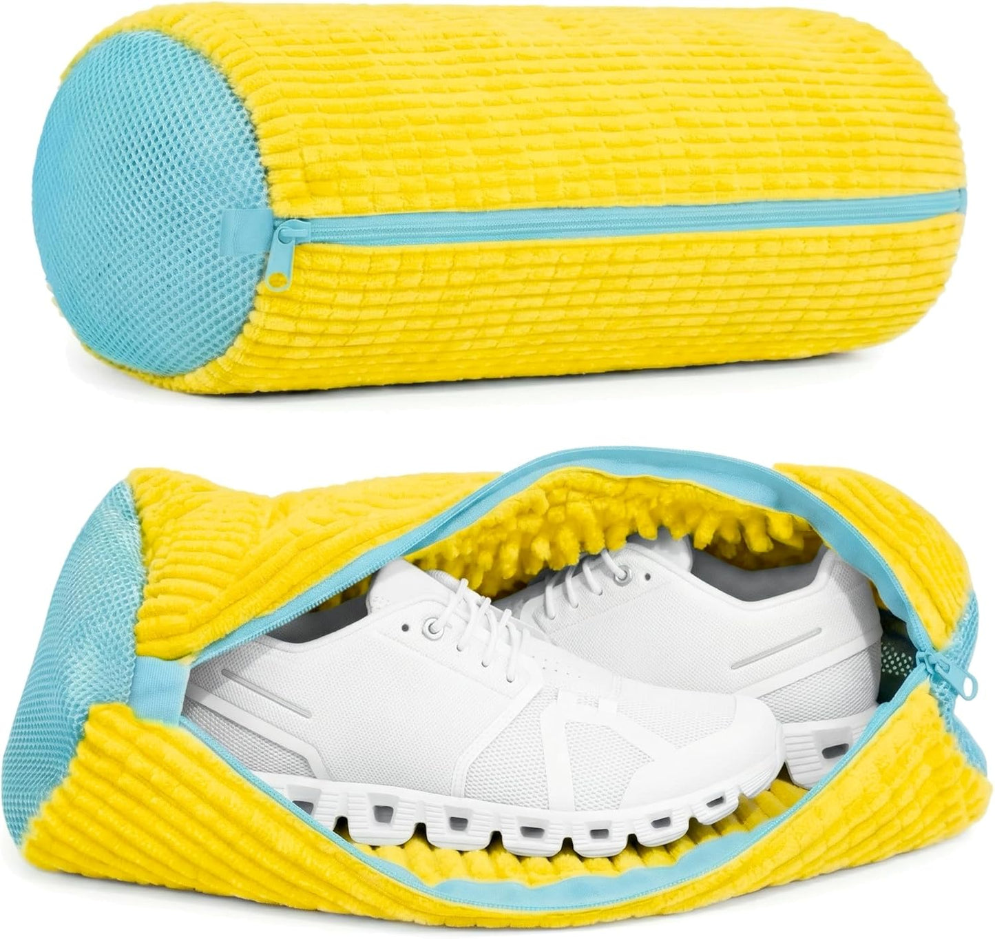 2026 New Shoe Washing Machine Bag - 2PC Kalitease Reusable Sneaker Cleaning Shoe Laundry Bag for Washer and Dryer with Self-Locking Zipper