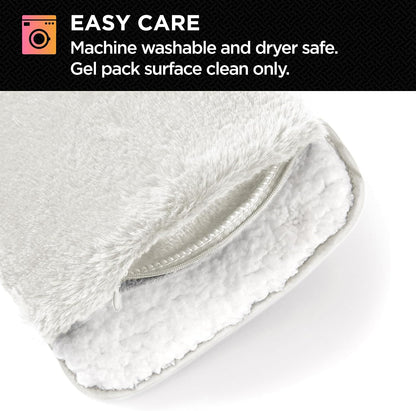 Brookstone Faux Fur Hand Warmer Muff with Microwavable Gel Pack
