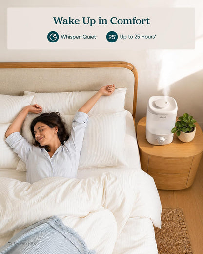 Levoit Humidifiers for Bedroom, Smart Warm and Cool Mist, Symptom Relief