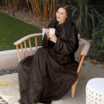 Catalonia Wearable Blanket with Sleeves for Women & Men, Fleece Wrap Throw | Cozy Sleeve Design for Hands-Free Comfort, Perfect for Reading, TV Time & Relaxing, Christmas & Birthday Gift