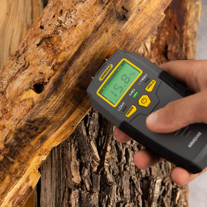 General Tools MMD4E Moisture Meter for Wood, Walls & Water Leak Detection | Pinless wood moisture meter for drywall & walls. Detects mold & humidity. Water leak detector for home moisture testing.