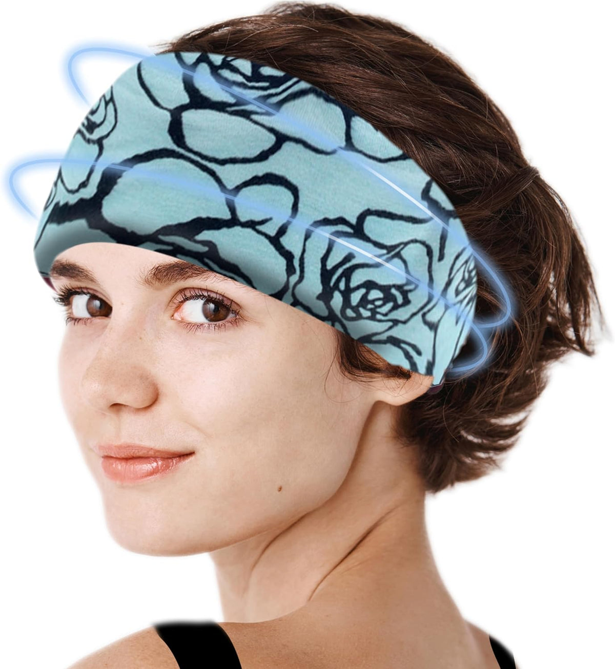 Crimmy Migraine Relief Cap, Headache Ice Pack Headband, Cold Face Eye Mask