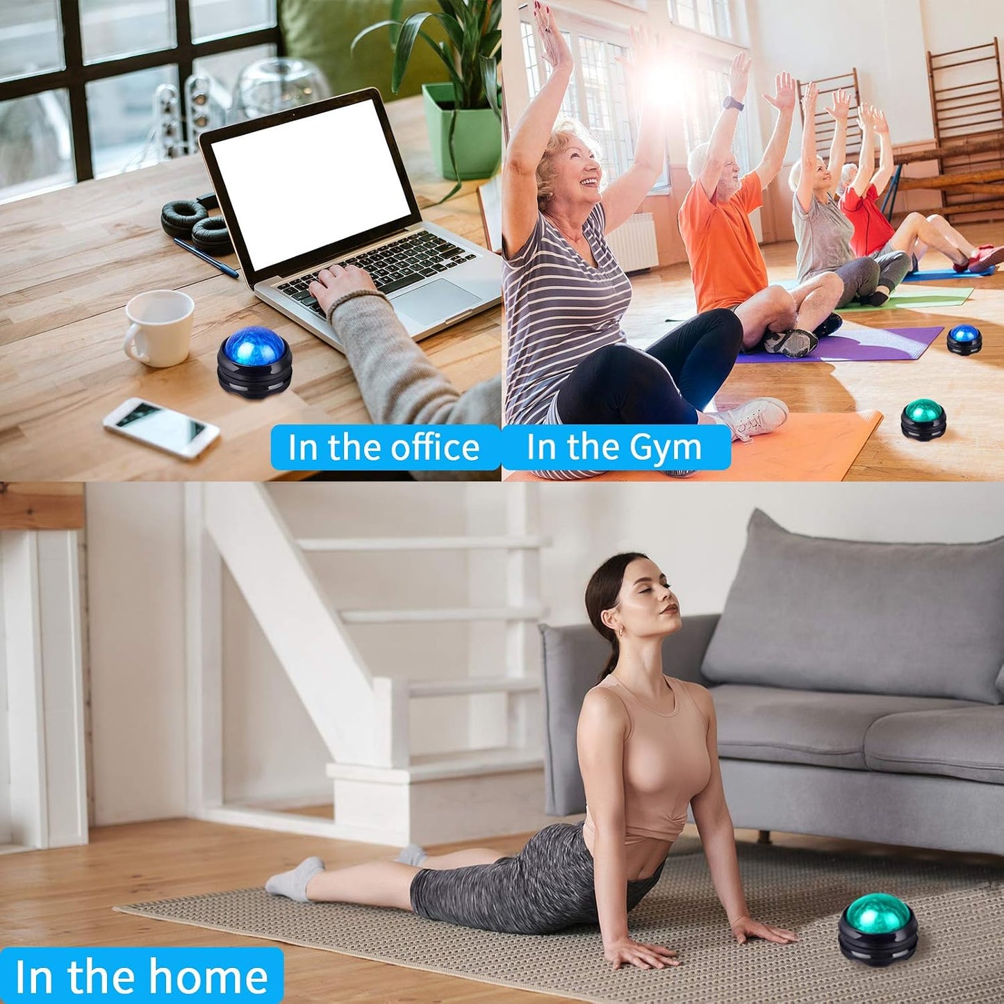 WOVTE Massage Ball, Lacrosse Balls, Self Massage Tool for Sore Muscles, Shoulders, Neck, Back, Foot, Body, Deep Tissue, Trigger Point, Muscle Knots, Yoga and Myofascial Release (Green)