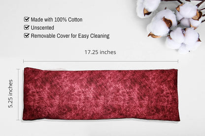 Microwavable Corn Filled Heating Pad and Cold Pack/Washable 100% Cotton Cover (Cross Hatch - Mint, 7.5in W x 11in L)