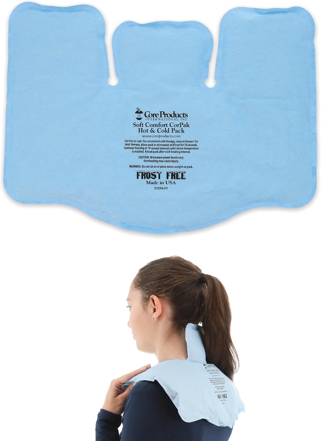 Reusable Hot & Cold Therapy Pack for Knee Back & Shoulder Pain-Trisectional