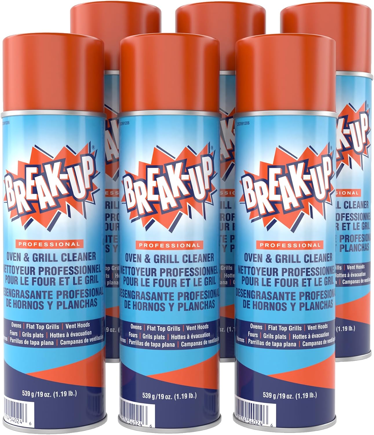 Diversey Break-Up Oven & Grill Cleaner, Aerosol Spray, 19 oz