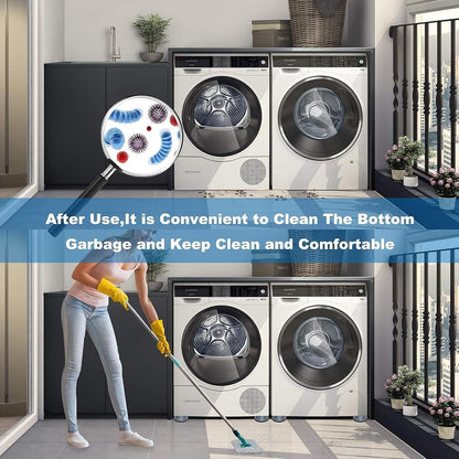 Dadop 4Pcs Anti Vibration Pads for Washing Machine and Dryer Shock and Noise Cancelling Washing Machine Support Prevent Moving Shaking Walking Universal Size