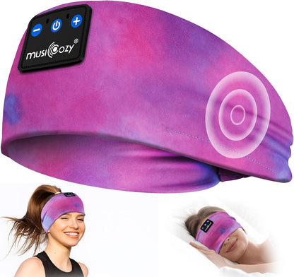 MUSICOZY Sleep Headphones Tie-Dye Bluetooth Headband Headphone for Sleeping