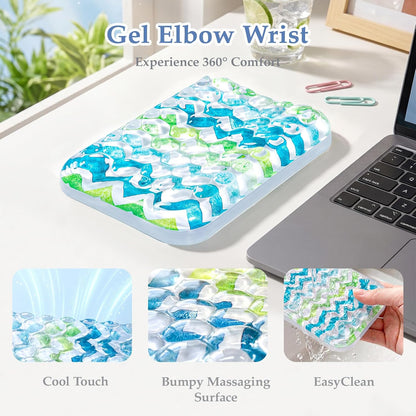Ospelelf Ergonomic Elbow Pad, Gel Keyboard Wrist Rest Support for Office Desk Chair, Arm Wrist Pad for Typing Pain Relief