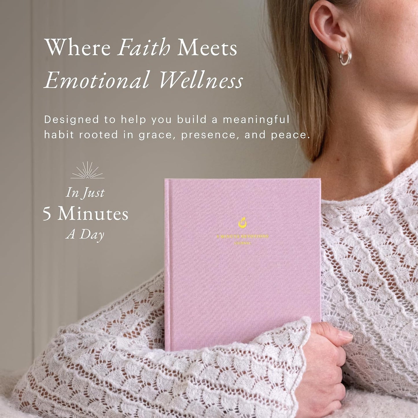 5-Minute Devotional Journal for Women: Daily Christian Scripture Reflections, Guided Prompts & Prayer | Build Faith in Just 5 Minutes a Day | 218 Pages, 110gsm Paper (Cream)
