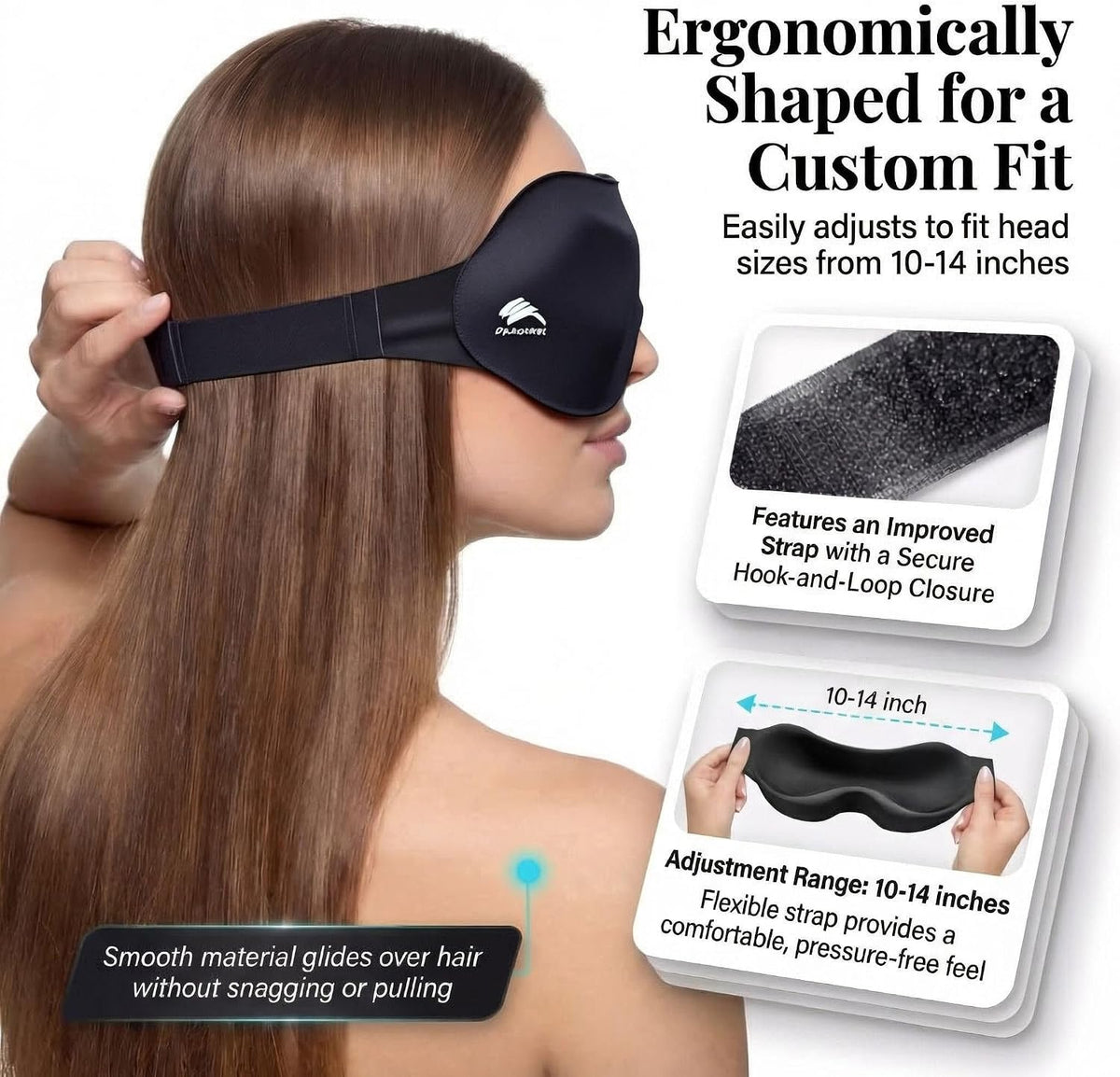 Sleep Mask for Side Sleepers: Lash Extensions 3D Contoured Eye Mask – Airplane Travel Essential, Zero-Pressure Light Blackout Eye Mask for Women – Soft Night Blindfold for Long Flights (Purple)