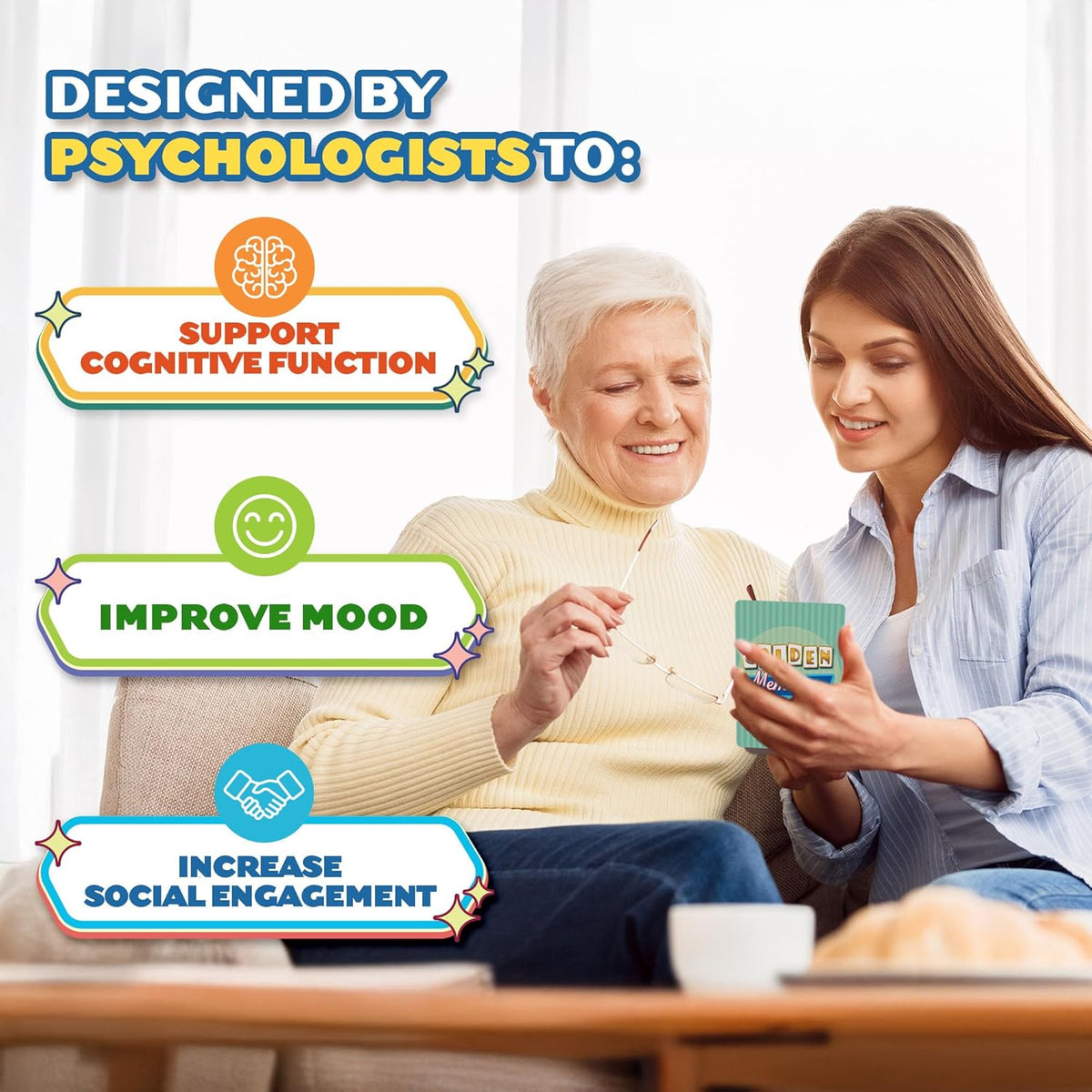 ThinkPsych Golden Memories - Conversation & Memory Game for Seniors