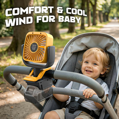 Ecarke 4" Clip Fan Compatible with Milwaukee 18V Battery (Tool Only) 3-Speed Cordless Clip-On Fan with 360° Rotation Low Noise Portable Desk Fan for Camping Jobsite Tent Fishing Outdoor