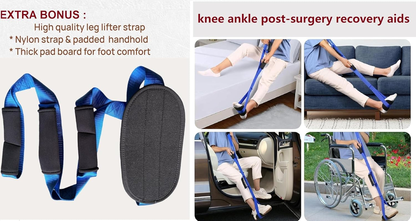 Blanket Lifter for Feet of Bed; Bed Cradle for Foot for Arthritis and Sensitive Ankle Toes; Leg Knee Surgery Recovery; Leg Foot Elevation Aids After Surgery; Leg Lifter Strap Included
