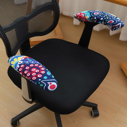 FORCHEER Office Chair Armrest Cover with Zipper 15inch Stretchable Water Resistant Computer Office Chair Arm Rest Slipcover for Desk Chairs Arm 2Pack-Army Green
