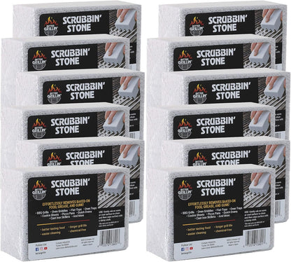 Better Grillin Scrubbin Stone Grill Cleaning Brick Block | Griddle Stone | Grill Stone Cleaning Block | Barbecue Grill Cleaner for BBQ, Griddle, & Racks