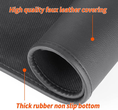 Mymyth Heated Desk Pad, Warm Mouse Pad, Foot Warmer - 8 Speeds Heated Control with Digital Display - 31.5‘’×17.5” Extended Edition Gaming Mouse Mat - Auto Shutoff