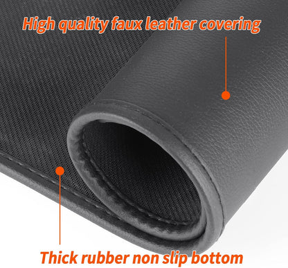 Mymyth Heated Desk Pad, Warm Mouse Pad, Foot Warmer - 8 Speeds Heated Control with Digital Display - 31.5‘’×17.5” Extended Edition Gaming Mouse Mat - Auto Shutoff