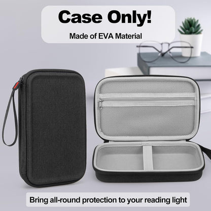 Case for Glocusent Vekkia LITOM LEDGLE TAKKUI TSINGREE Reading Light, Neck Book Light Carrying Box for Reading in Bed, LED Booklight Storage with Pocket for USB Cable (Case Only)- Purple
