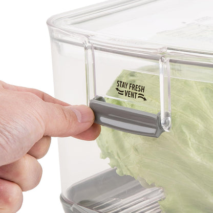 ProKeeper Produce Storage Container with Stay-Fresh Vent System – 5.7 Quarts, Airtight for Fruits & Vegetables | Stay-Fresh Vent System Keeps Fruits & Vegetables Fresh Up To 2x Longer, BPA-Free and Dishwasher Safe