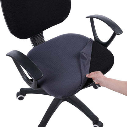 Smiry Office Computer Chair Armrest Covers, 2PCs Anti-dust Arm Rest Pad | Removable Washable Desk Chair Arm Pad Covers, Grey