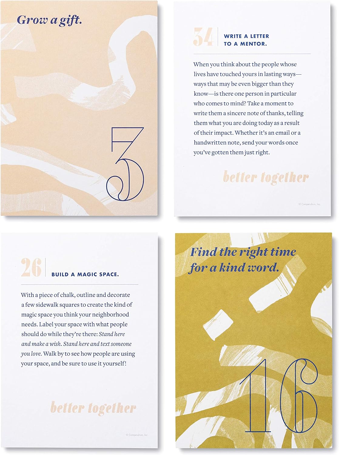 Compendium Better Together: 52 Activities to Spark Connection—An Activity Card Set