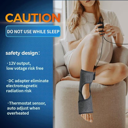 sticro Foot Heating Pad for Ankle Achilles Heel with Massage Ball