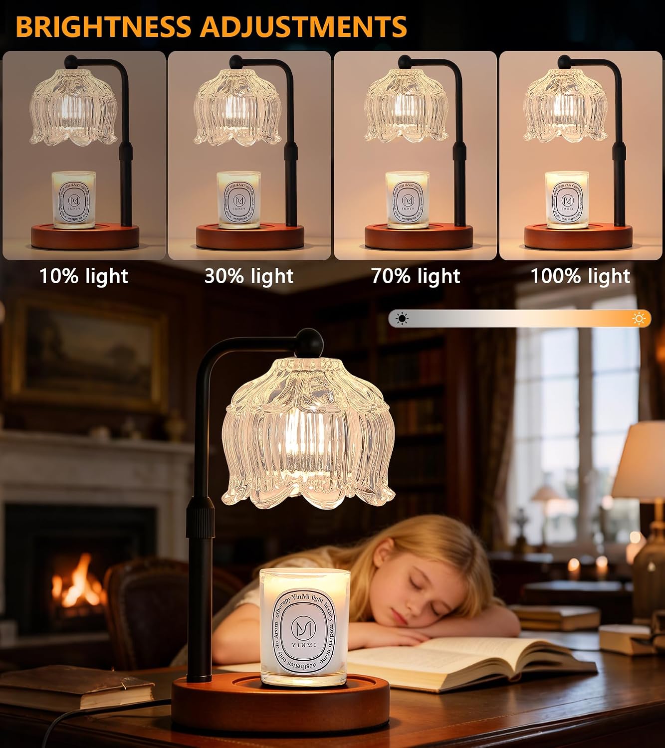 MEXISUE Candle Warmer Lamp with Timer, Bird Candle Warmer Lamp with Jar Candles,Wax Melt Warmer for Housewarming Gift, Birthday Mother's Day Valentines Gifts for Women,Mom,Sister,Bedroom Decor
