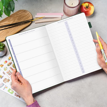 Legend Self-Care Journal – Guided Daily Reflection Journal to Support Mental & Physical Health – Daily Mood, Meditation & Personal Development Notebook – 7.1x10.5”, Lasts 3 Months (Turquoise)
