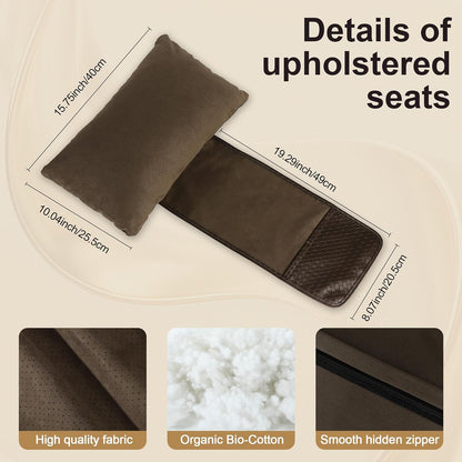 KINIVA Dual-Layer Ultra-Suede Neck Support Pillow for Recliners, Sofas & Office Chairs - Breathable Mesh, Removable Cover, Orthopedic Cervical Support for Pain Relief (Grey)