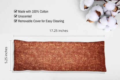 Microwavable Corn Filled Heating Pad and Cold Pack/Washable 100% Cotton Cover (Cross Hatch - Mint, 7.5in W x 11in L)