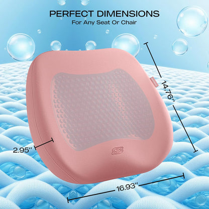 Skechers Seat Cushion Premium Gel & Memory Foam-Office Chair Cushion for Tailbone Pain Relief,Butt Pillow for Office Chair,Car seat Cushion,Long Sitting Office Workers,and Car Drivers,Black