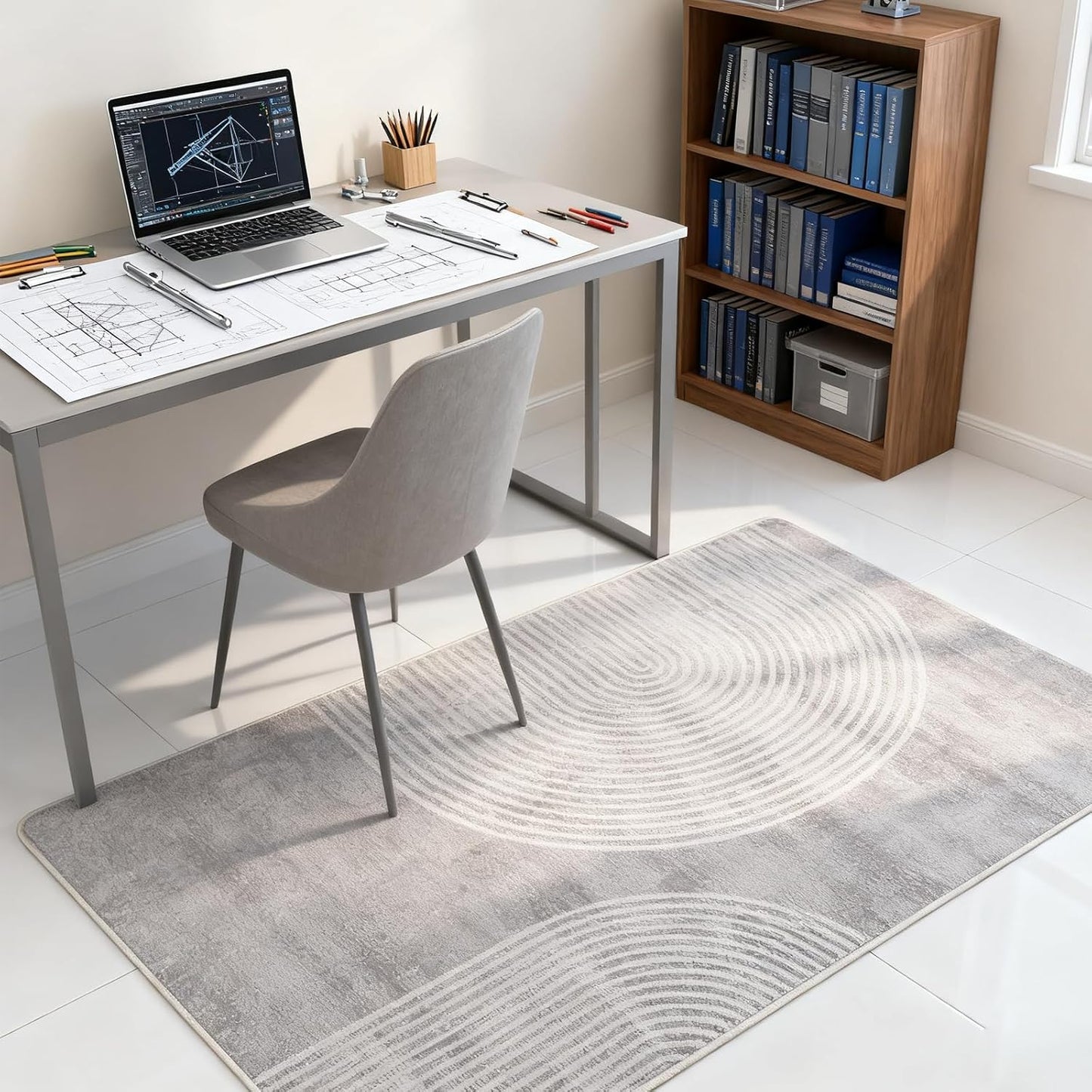 Electric Heated Carpet 35x55in Soft Plush Heating Rug 450W CX | Instant Warmth in 30s, 60 Heat Levels 12h Timer, Energy Efficient Safety Protection Ideal for Home Office Playroom 120V
