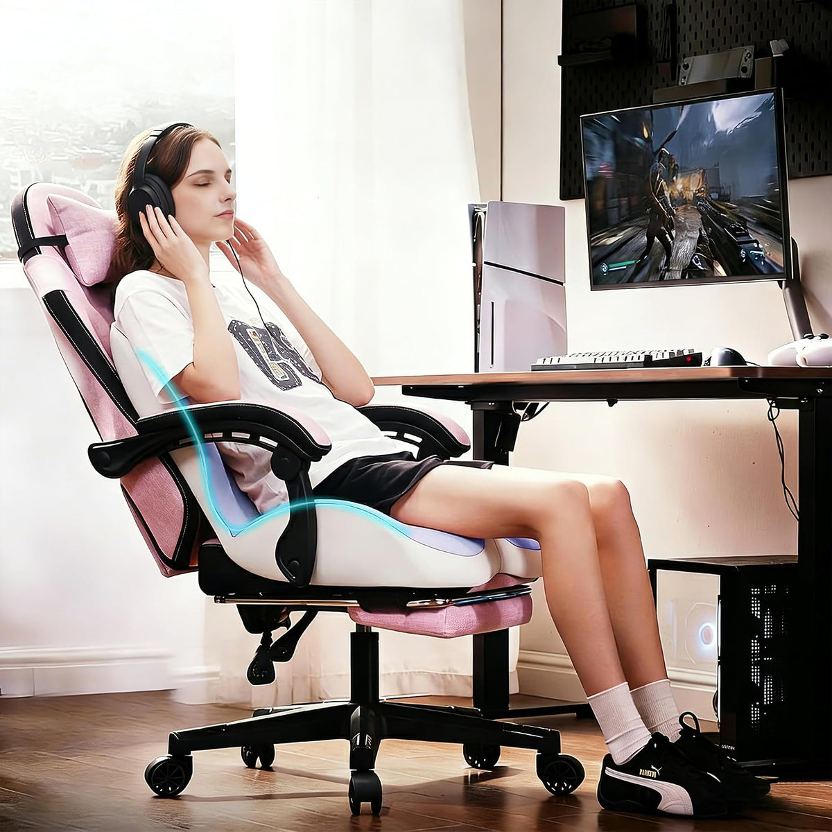 Seat Cushion for Office Chair, Ergonomic Cushion with Lumbar Support Pillow
