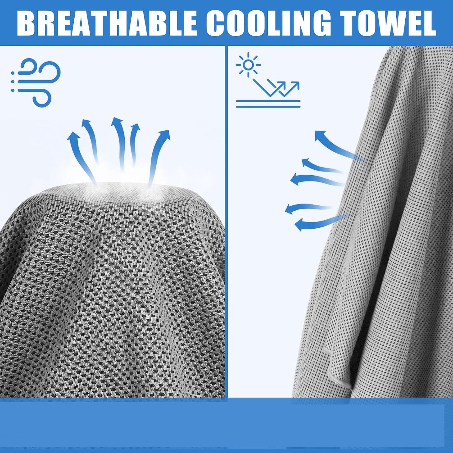 4 Pack Cooling Towels Wrap for Neck Face,Ice Cold Towel Rags Quick Dry for Gym Fitness Yoga Tennis Cycling Running Hiking Workout Sweat(Multicolor-02)