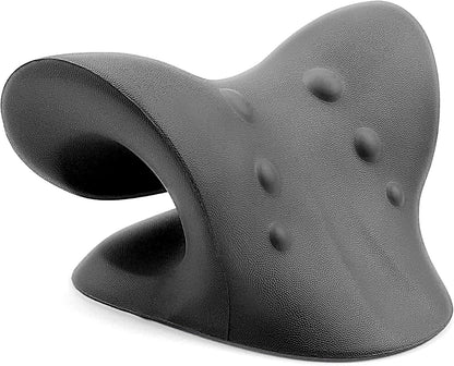 RESTCLOUD Neck and Shoulder Relaxer, Cervical Traction Device for TMJ Pain Relief and Cervical Spine Alignment, Chiropractic Pillow, Neck Stretcher (Dark Blue)