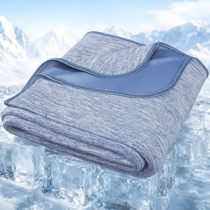 Cooling Blanket Queen Size for Hot Sleepers, Q-Max >0.4, 90 x 90 Inch, Grey