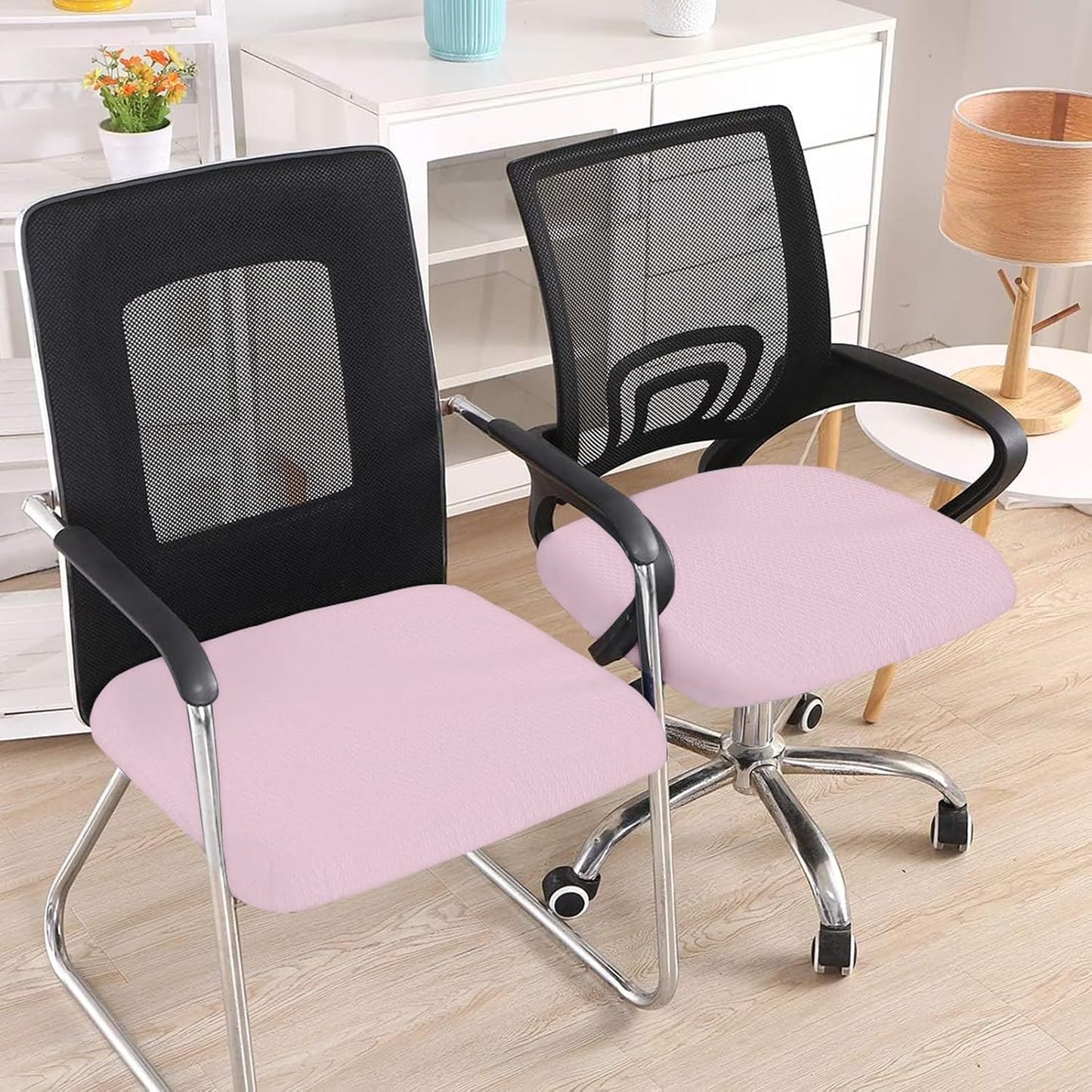 Smiry Office Computer Chair Armrest Covers, 2PCs Anti-dust Arm Rest Pad | Removable Washable Desk Chair Arm Pad Covers, Grey