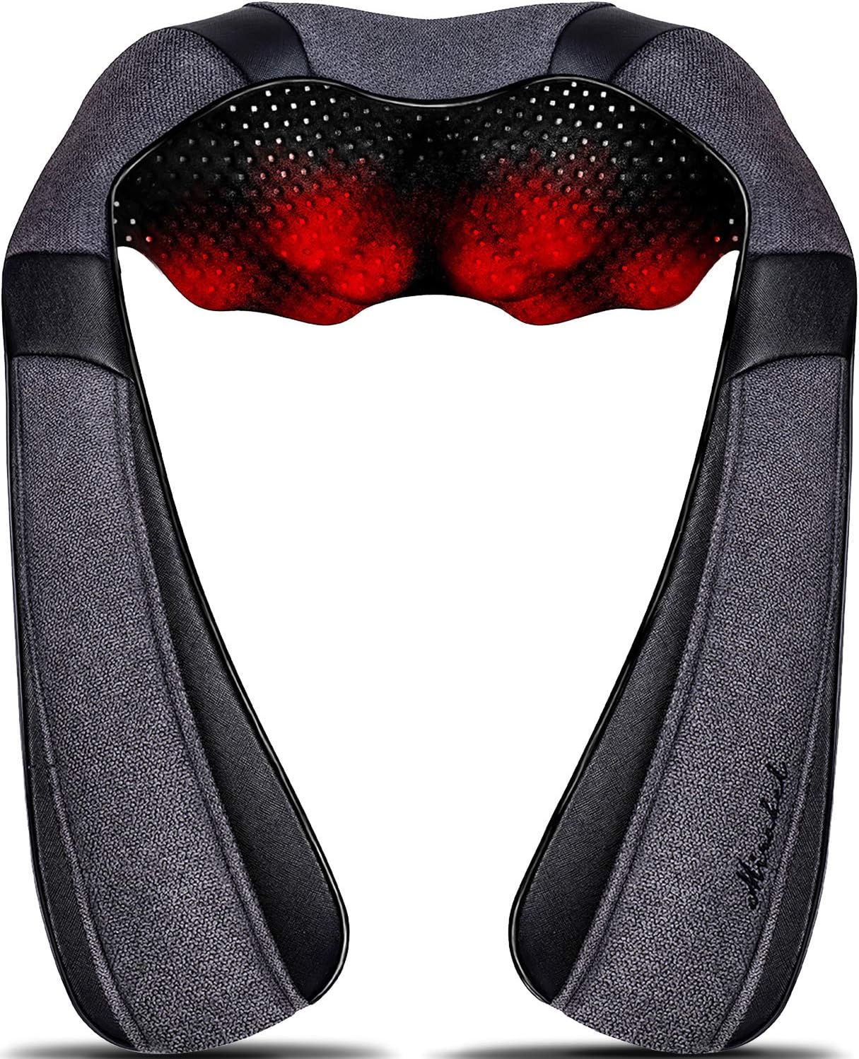 Shiatsu Neck Back and Shoulder Massager with Heat for Pain Relief Deep Tissue, Christmas Women Men Gifts for Mom Dad, Wife Husband, Him Her, Fathers Day, Mothers Day, Birthdays Gift (NOT Cordless)