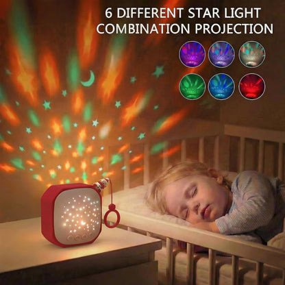 White Noise Sound Machine Baby with Star Projector | Portable Sleep Aid Lullaby Music for Baby Sleeping | Soothing Sound Machine for Nursery, Car Travel, Bedroom Crib, Kids Gifts (Puppy)