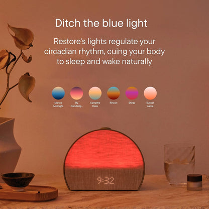 Hatch Restore 3 | Sunrise Alarm Clock, Smart Light, Sleep Audio (Putty) | White Noise Machine & Sunrise Alarm Light, 80+ Sleep Sounds, Screen-Free Bedtime Routine with Meditations via Hatch Sleep App
