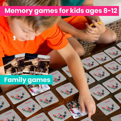 Menique Explore the World Memory Matching Game – Geography Game with 100 Photo Cards, 50 Countries, Flags & Landmarks – Travel Card Game with Educational Booklet, Ages 3+