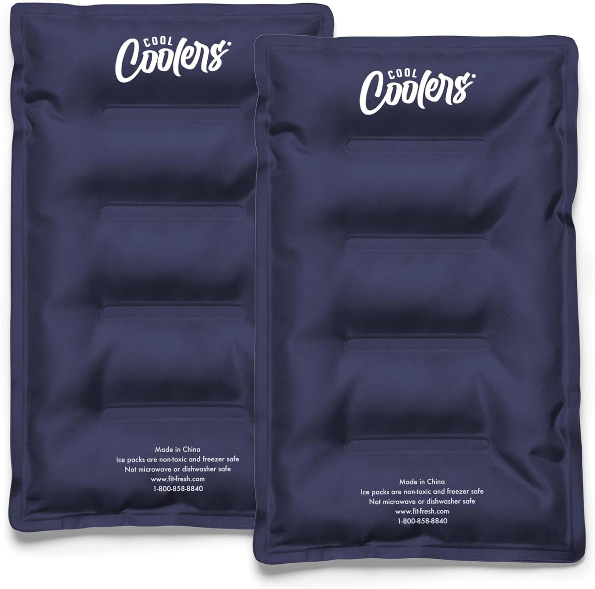 Cool Coolers by Fit & Fresh XL Soft Ice Packs for Coolers & Lunch Bags, 2pk